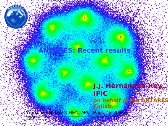 Test  ANTARES: Recent results  Haga clic para modificar el estilo de subttulo del patrn  J.J.