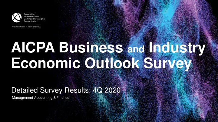 aicpa business and industry