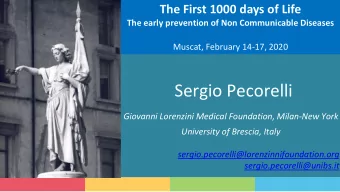 Sergio Pecorelli  Giovanni Lorenzini Medical Foundation, Milan-New York  University of Brescia,
