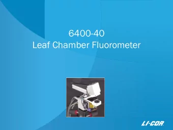 Leaf Chamber Fluorometer  ATP  What is Fluorescence?    Fluorescence is light  emission by