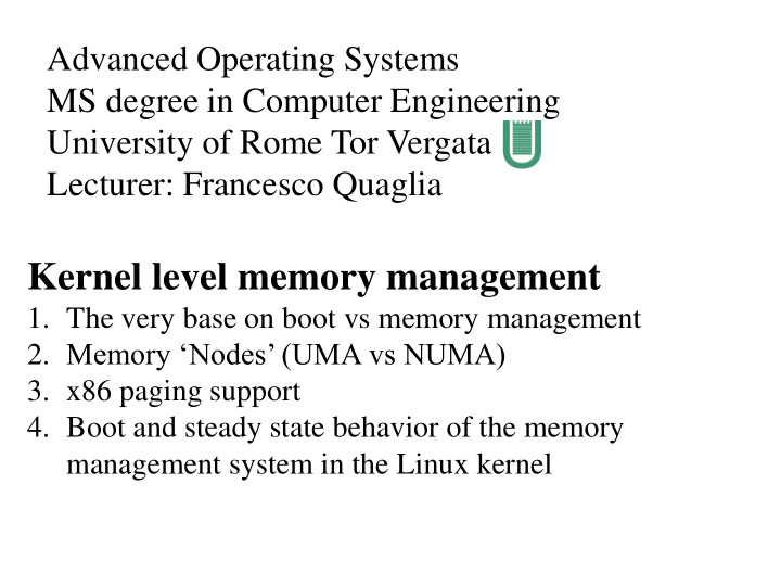 kernel level memory management