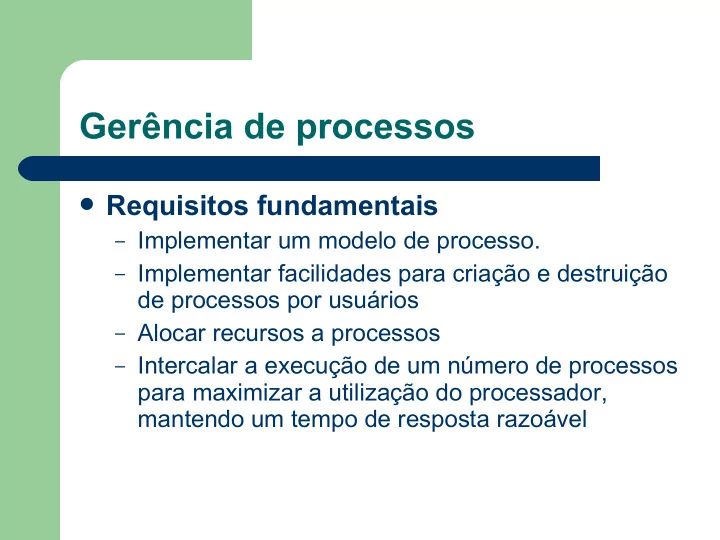 ger ncia de processos