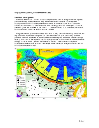R8_p1  Historical Earthquakes in the Himalaya Also see Stacey Martin's ASC page. previous