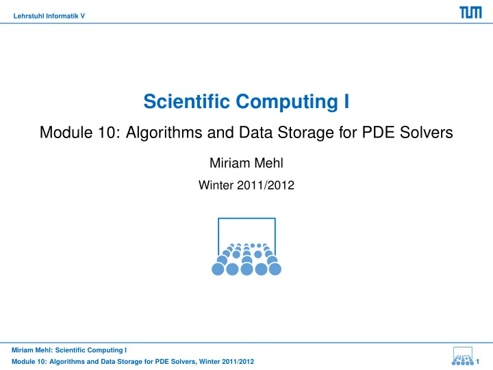 scientific computing i