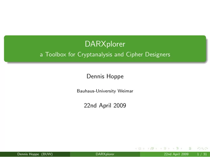darxplorer