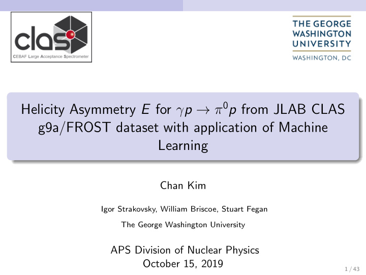 helicity asymmetry e for p 0 p from jlab clas g9a frost