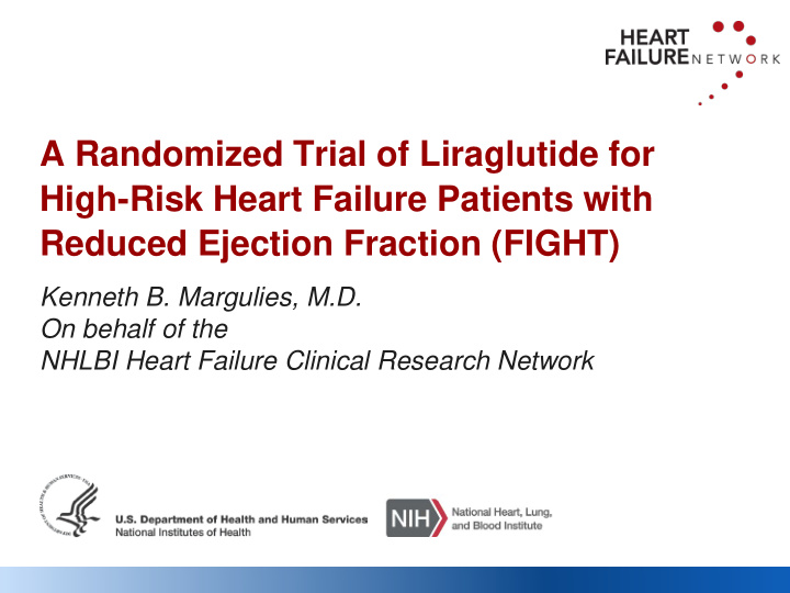 a randomized trial of liraglutide for high risk heart