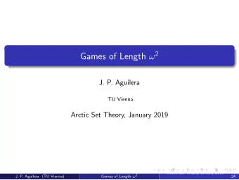 Slogan  The region of the consistency strength hierarchy between the theories ZFC + { there are