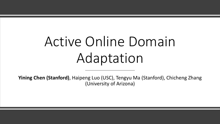 active online domain adaptation