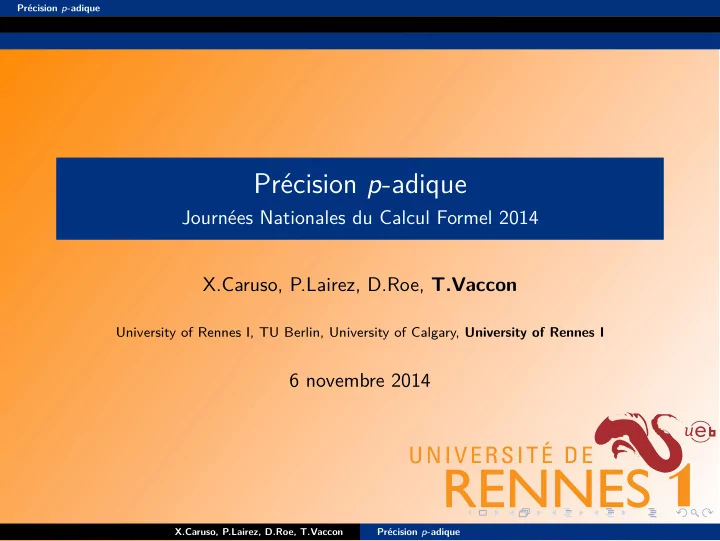 pr cision p adique