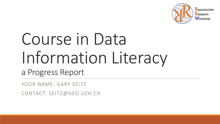 course in data information literacy