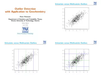 Outlier Detection    3      with Application to Geochemistry          2