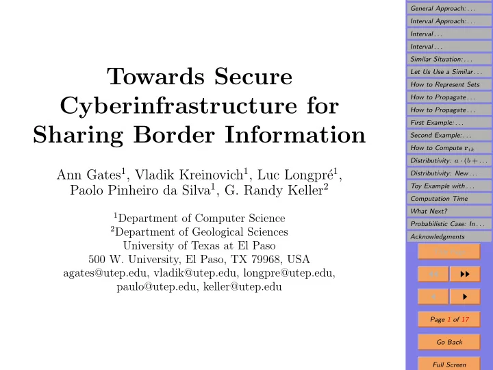 towards secure