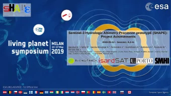 Sentinel-3 Hydrologic Altimetry Processor prototypE (SHAPE):  Sentinel-3 Hydrologic Altimetry
