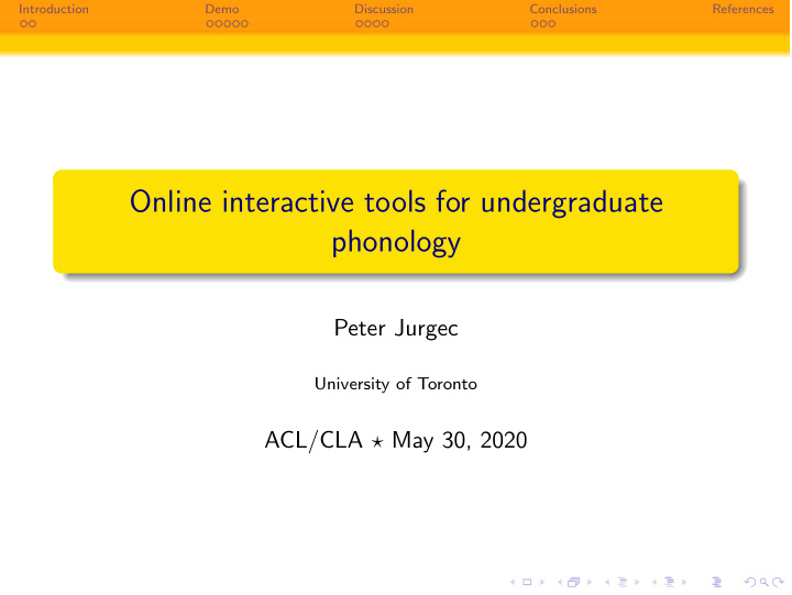 online interactive tools for undergraduate phonology