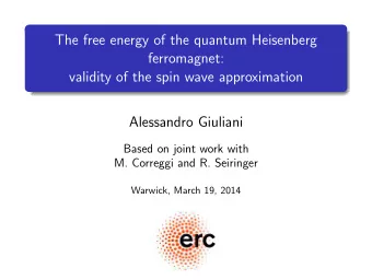 The free energy of the quantum Heisenberg  ferromagnet:  validity of the spin wave approximation