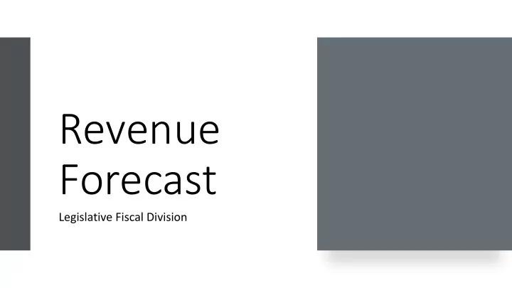 revenue forecast