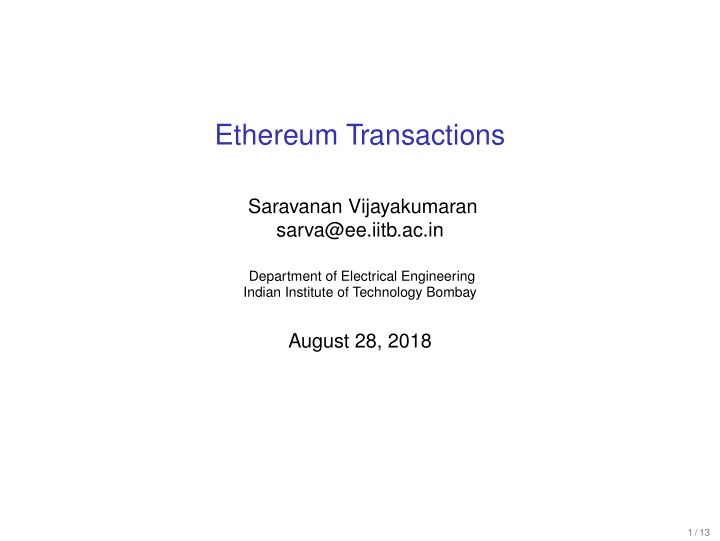 ethereum transactions