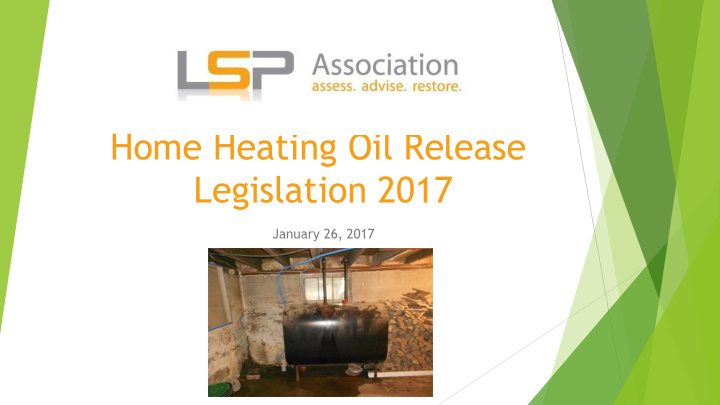 home heating oil release legislation 2017