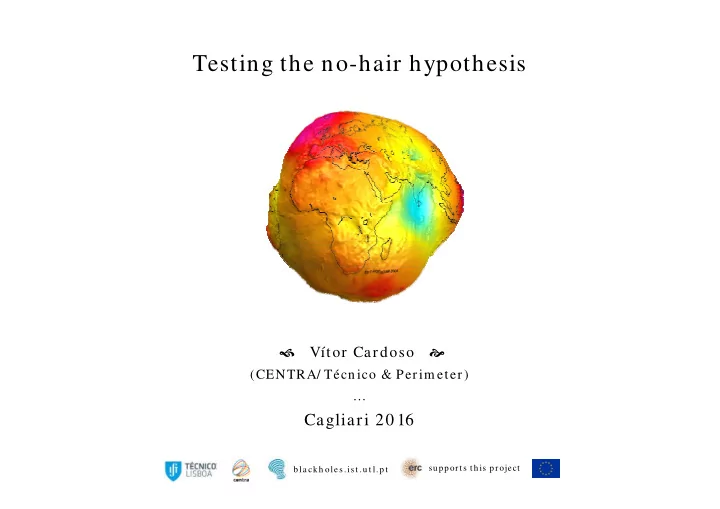 testing the no hair hypothesis