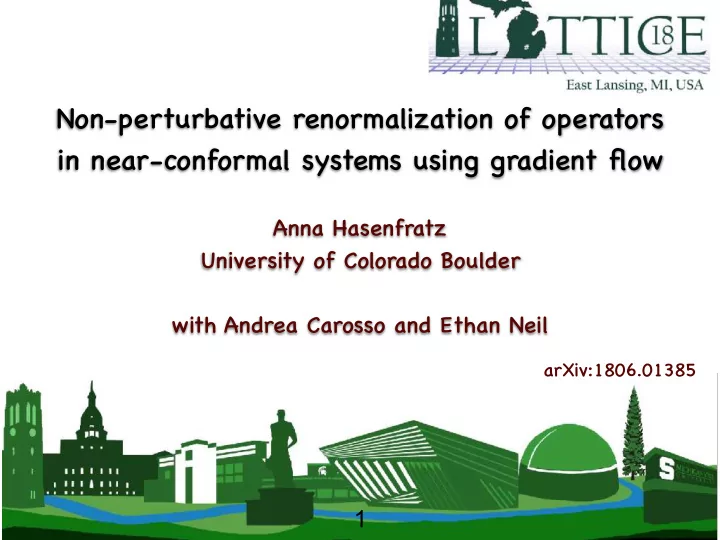 non perturbative renormalization of operators in near