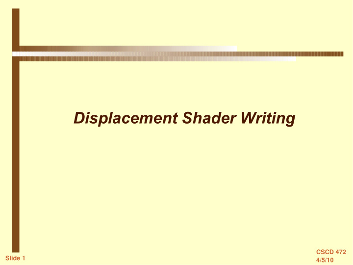 displacement shader writing