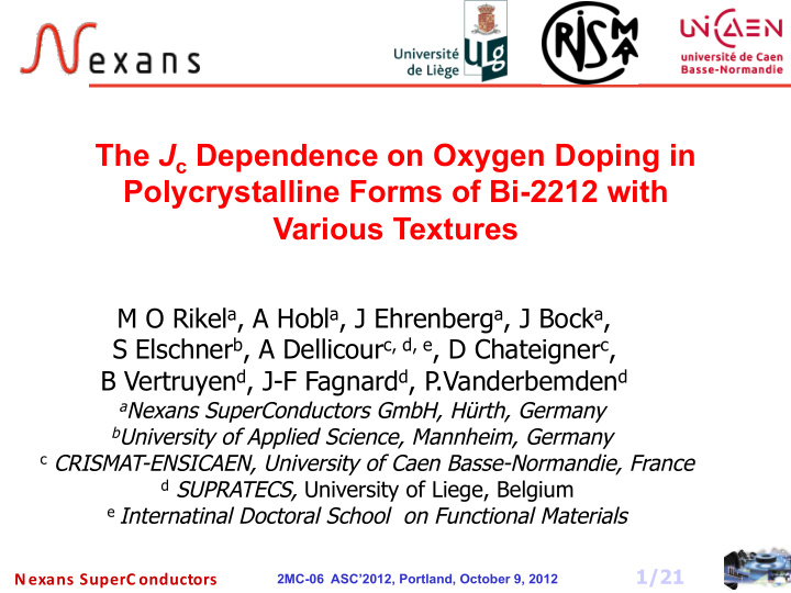 the j c dependence on oxygen doping in polycrystalline