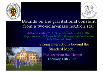 Bounds on the gravitational constant  from a two-solar-mass neutron star Antonio Dobado , F. Llanes