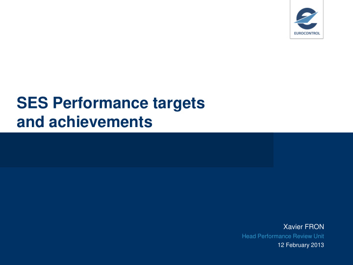 ses performance targets and achievements