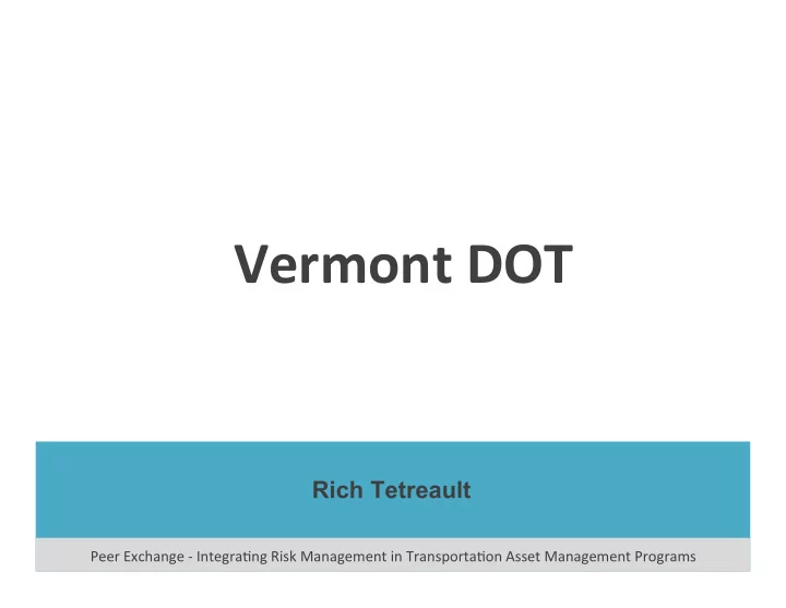 vermont dot