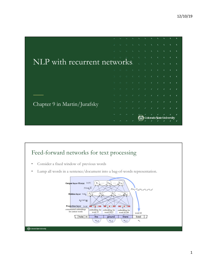 nlp with recurrent networks