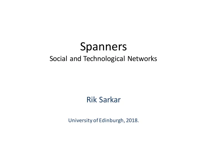 spanners