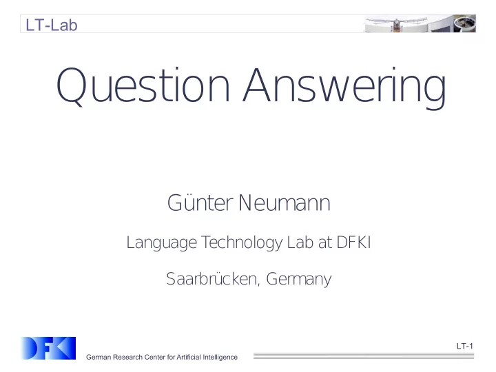 question answering