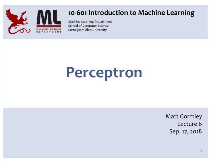 perceptron