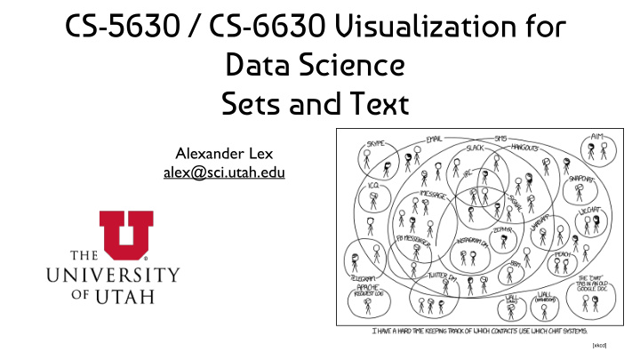 cs 5630 cs 6630 visualization for data science sets and