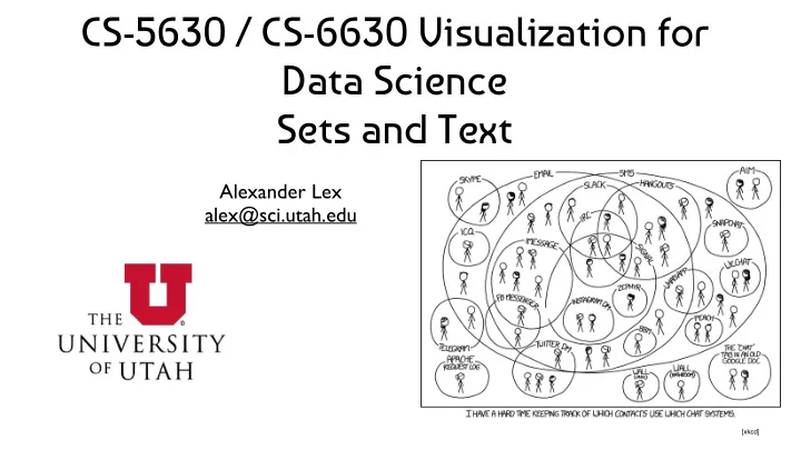 cs 5630 cs 6630 visualization for data science sets and