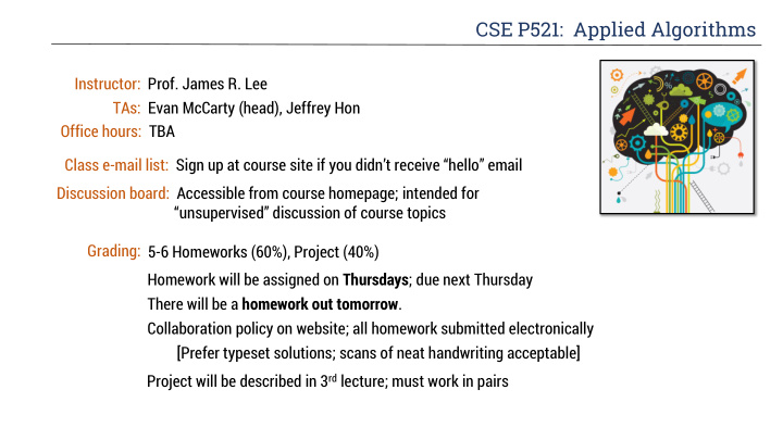 cse p521 applied algorithms