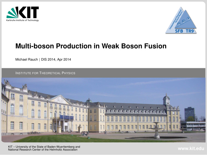 multi boson production in weak boson fusion