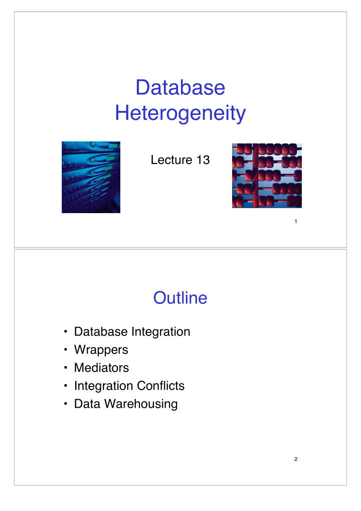 database heterogeneity