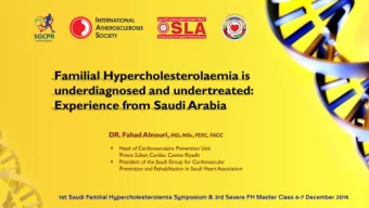 Cases of FH in PSCC  43 families (until May 2019)  104 Heterozygous FH  24 Homozygous FH