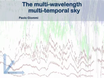 Radio/microwave band  The electromagnetic spectrum  Infra red band  Optical band  UV band  X-ray