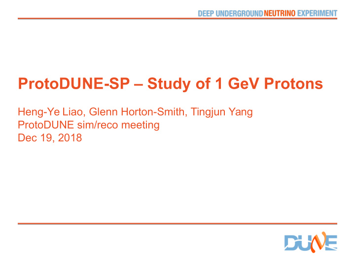 protodune sp study of 1 gev protons