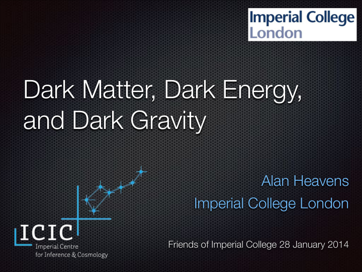 dark matter dark energy and dark gravity