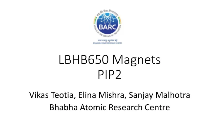 lbhb650 magnets