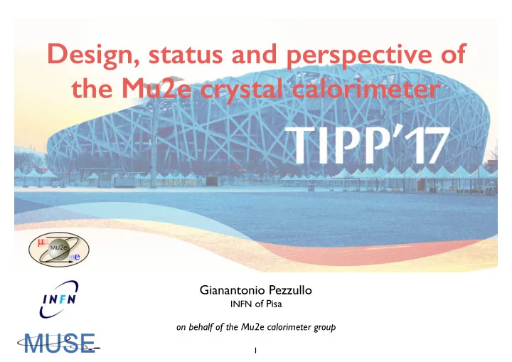 design status and perspective of the mu2e crystal