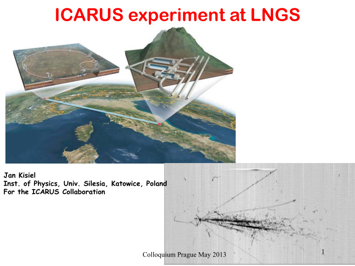 icarus experiment at lngs