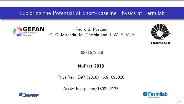 exploring the potential of short baseline physics at