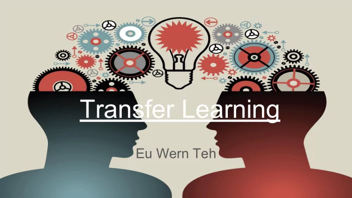 transfer learning