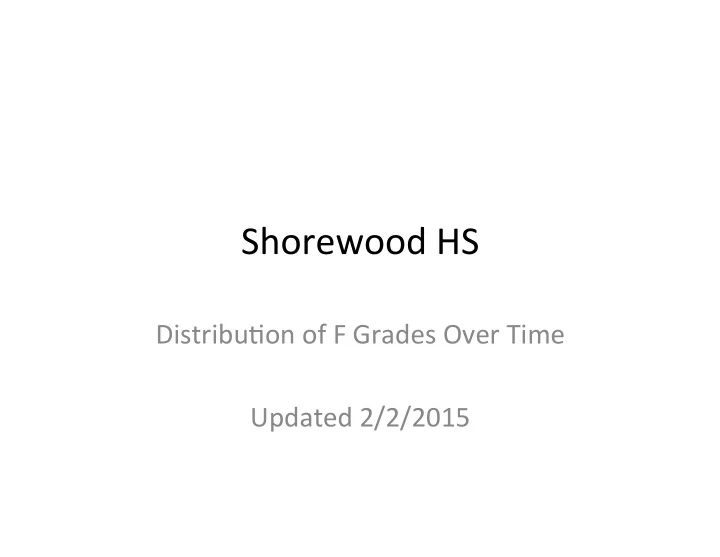 shorewood hs