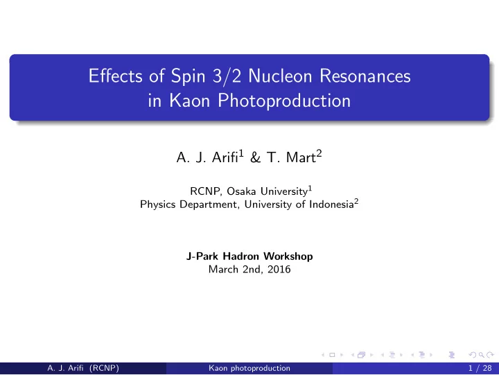effects of spin 3 2 nucleon resonances in kaon